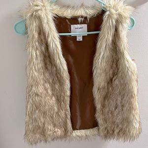 Fluffy old navy vest.